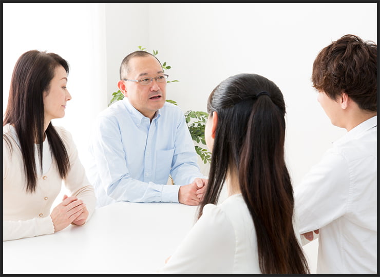 遺産の分け方を皆さまで話し合って決める